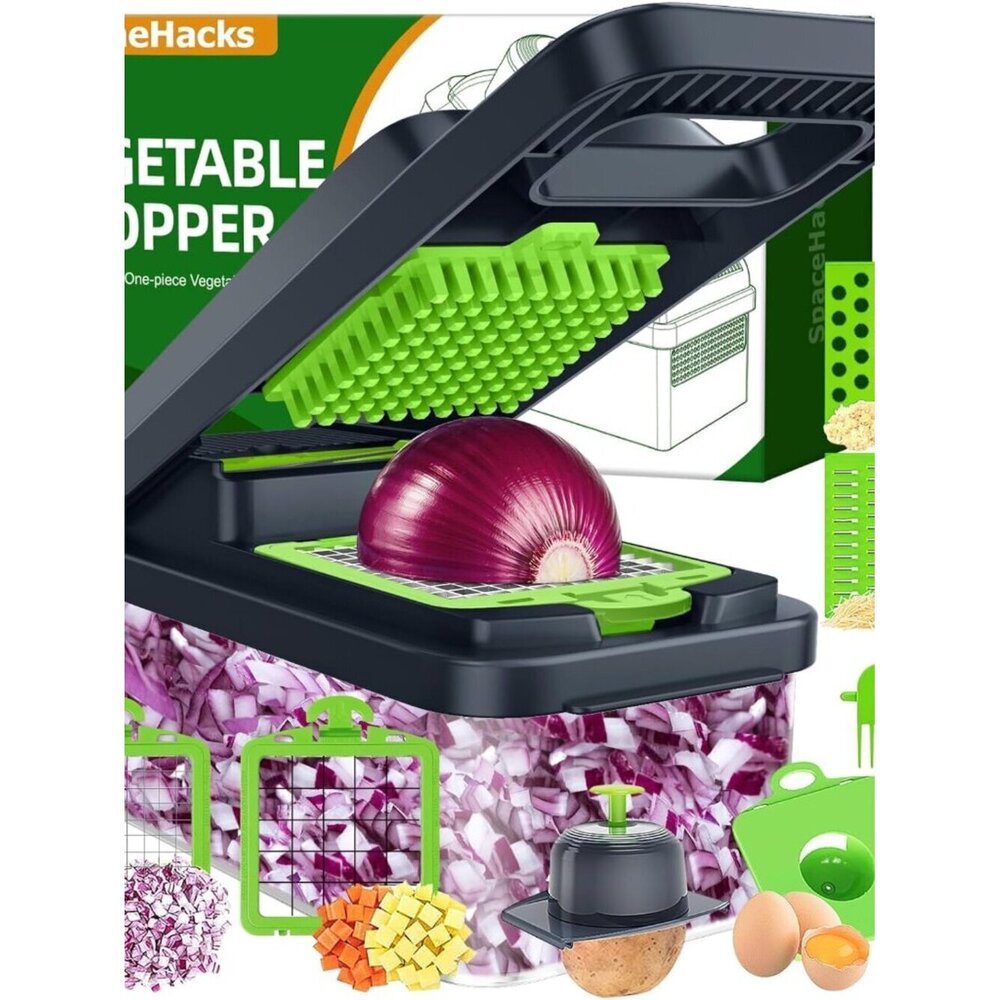 12-in-1 Vegetable Chopper Dicer Slicer Kitchen Gadget